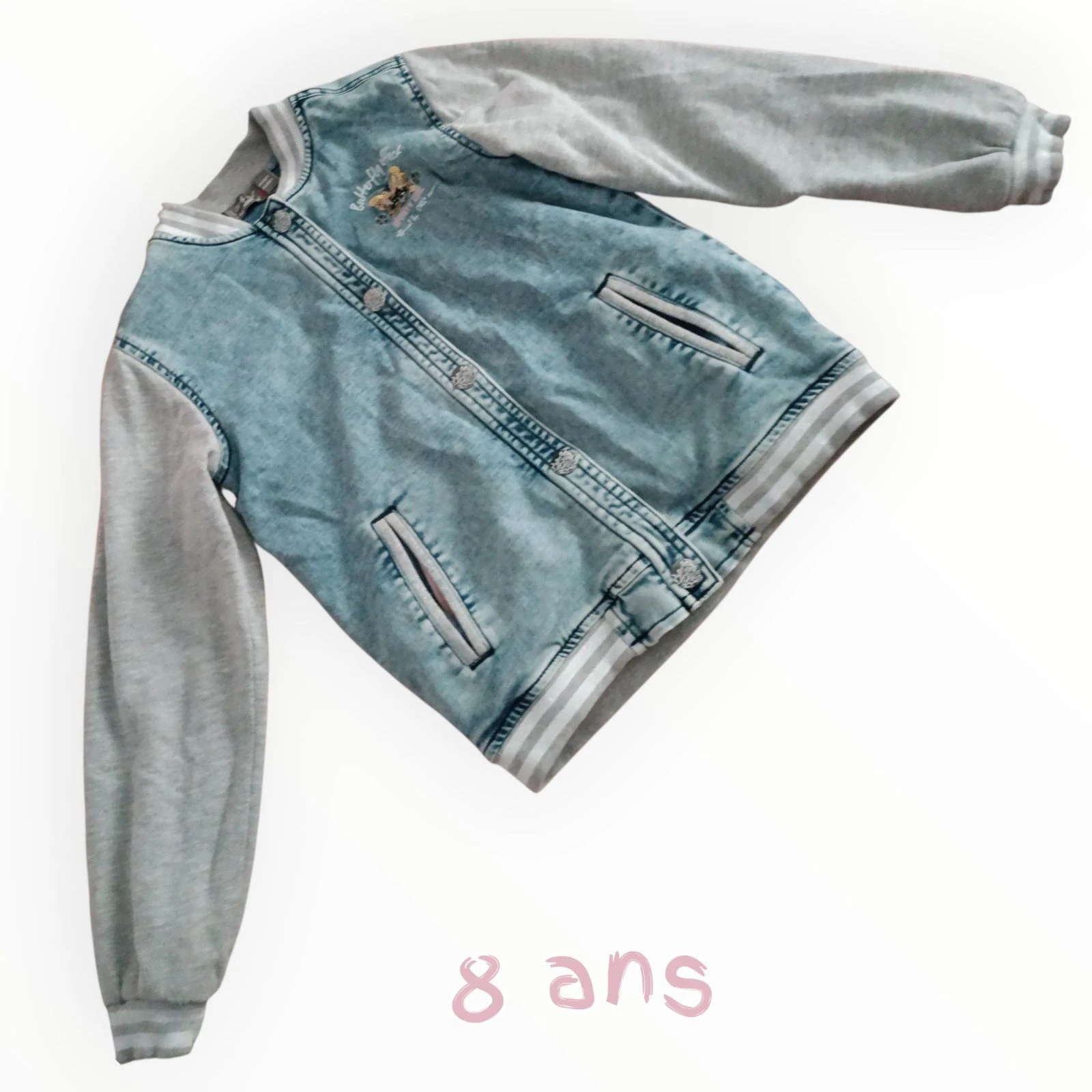 🧥 Belle veste bi-matière Orchestra – 8 ans 💕